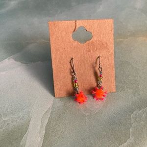 Y2K Spiked Neon Earrings (Icing/Claires)